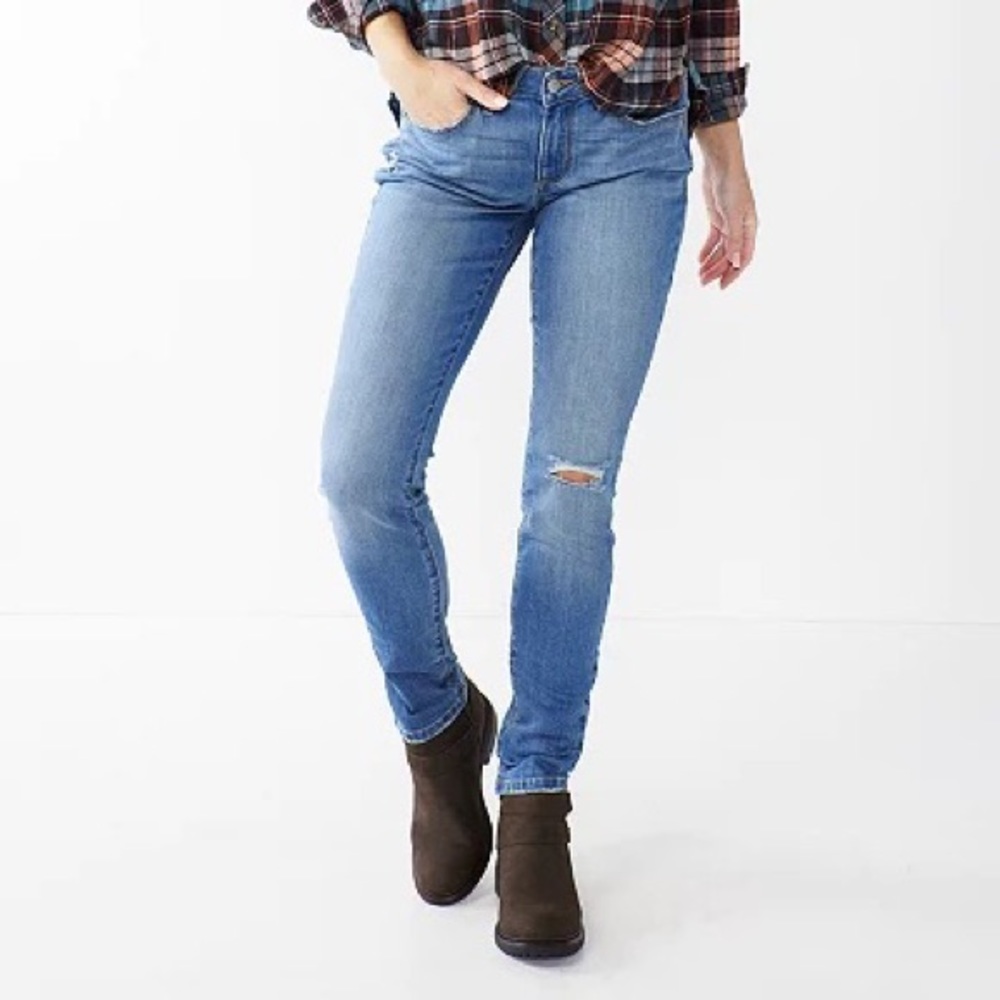Sonoma Women's Skinny Jeans - Medium Blue